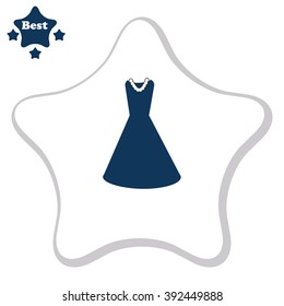 Dress vector icon.