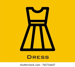 Dress vector icon
