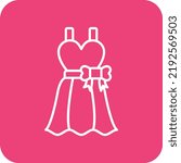 Dress vector icon. Can be used for printing, mobile and web applications.