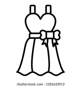 Dress vector icon. Can be used for printing, mobile and web applications.