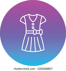 Dress vector icon. Can be used for printing, mobile and web applications.