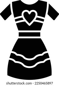 Dress vector icon. Can be used for printing, mobile and web applications.