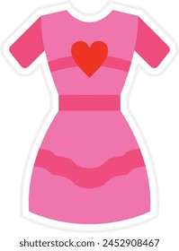 Dress vector icon. Can be used for printing, mobile and web applications.