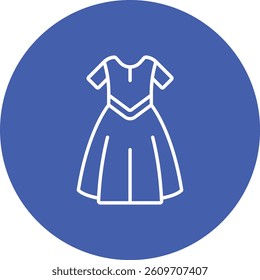 Dress vector icon. Can be used for printing, mobile and web applications.
