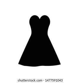 dress vector icon. clothes clothing icon