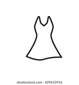Dress Vector Icon Isolated