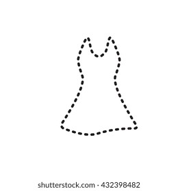 Dress Vector Icon Isolated