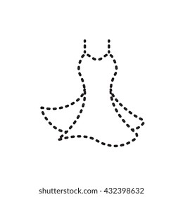 Dress Vector Icon Isolated