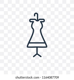 Dress vector icon isolated on transparent background, Dress logo concept