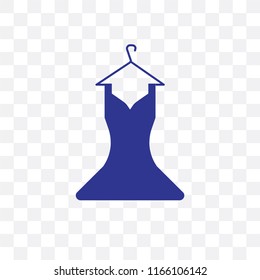 Dress vector icon isolated on transparent background, Dress logo concept