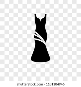 Dress vector icon isolated on transparent background, Dress logo concept