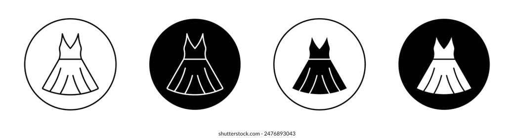 Icono de Vector de vestir en estilo plano.