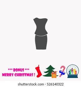 Dress  vector illustration.