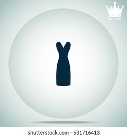 Dress  vector illustration.