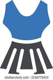 DRESS Vector illustration on a transparent background. Premium quality symbol. Stroke vector icons for concept and graphic design.