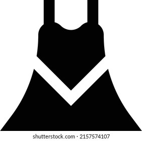 dress Vector illustration on a transparent background.Premium quality symbols.Glyphs vector icon for concept and graphic design.