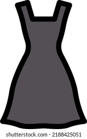 dress  Vector illustration on a transparent background.Premium quality symmbols.Stroke vector icons for concept and graphic design.