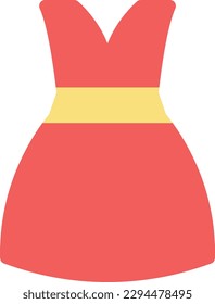 dress  Vector illustration on a transparent background. Premium quality symmbols. Line Color vector icons for concept and graphic design. 
