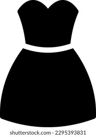 dress Vector illustration on a transparent background. Premium quality symmbols. Glyphs vector icons for concept and graphic design. 
