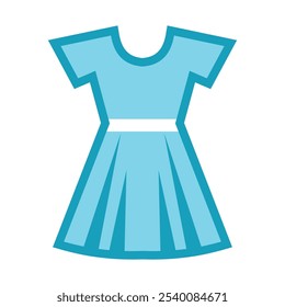 Dress vector illustration. Simple dress icon emoji design. 