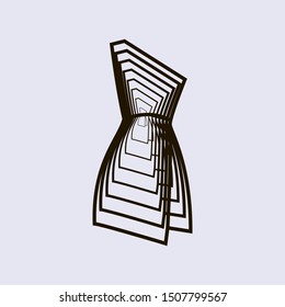 Dress vector. Dress logo. Dress image. Dress images.  Simple images