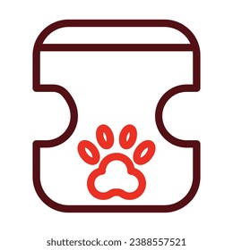 Dress Vector Thick Line Two Color Icons For Personal And Commercial Use.
