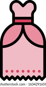Dress - Wedding icon set. High quality filled outline vector illustration for website and mobile application.