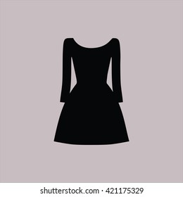 dress women drawn vector. casual wear.