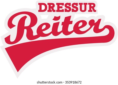 Dressage rider word german