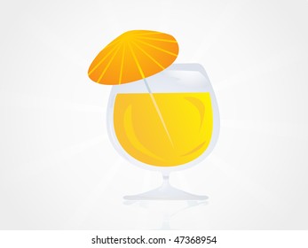 dressed cocktail with umbrella