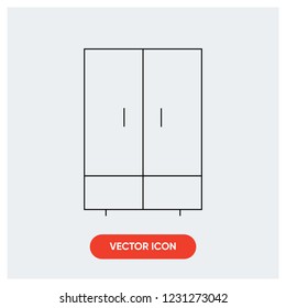 dresser furniture vector icon