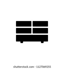 dresser glyph icon. Element of furniture icon for mobile concept and web apps. This dresser glyph icon can be used for web and mobile. Premium icon on white background