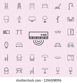 dresser glyph icon. Furniture icons universal set for web and mobile