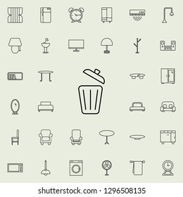 dresser glyph icon. Furniture icons universal set for web and mobile