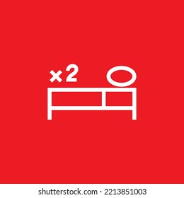 Icono de Dresser, parodia de recursos gráficos de mesa de cabecera, ilustración vectorial.