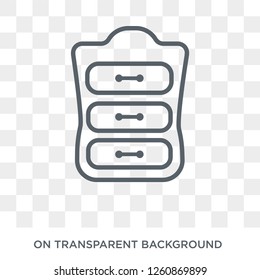 Dresser icon. Dresser design concept from Furniture and household collection. Simple element vector illustration on transparent background.