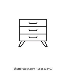 Dresser icon design. vector illustration