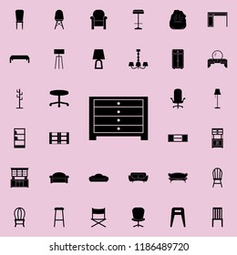 dresser icon. Furniture icons universal set for web and mobile