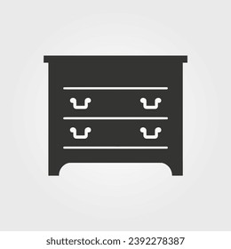 Dresser icon - Simple Vector Illustration