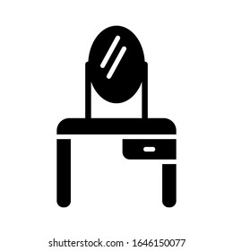 Dresser icon in solid style