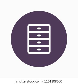 dresser icon vector
