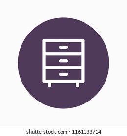 dresser icon vector