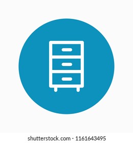 dresser icon vector