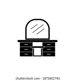 dresser icon vector symbol illustrations