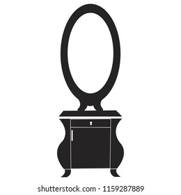 Dresser with mirror