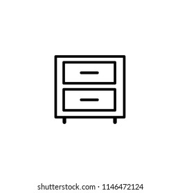 Dresser vector icon