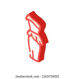 dresses cocktail isometric icon vector. dresses cocktail sign. isolated symbol illustration