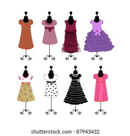 dresses  illustration