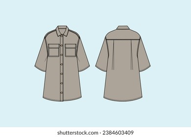 Dresses are outer garments made up of a bodice and a skirt and can be made in one or more pieces.