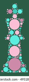 Dresses shape vector design by color point
